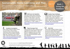 Sustainable Learning And Play W1