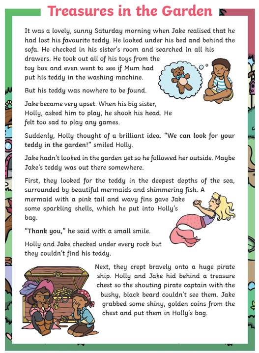 Reading Comprehension Task – St George's C of E Primary School and Nursery